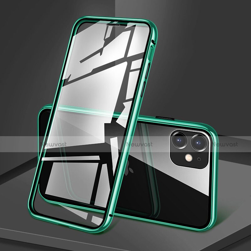 Luxury Aluminum Metal Frame Mirror Cover Case 360 Degrees T09 for Apple iPhone 11