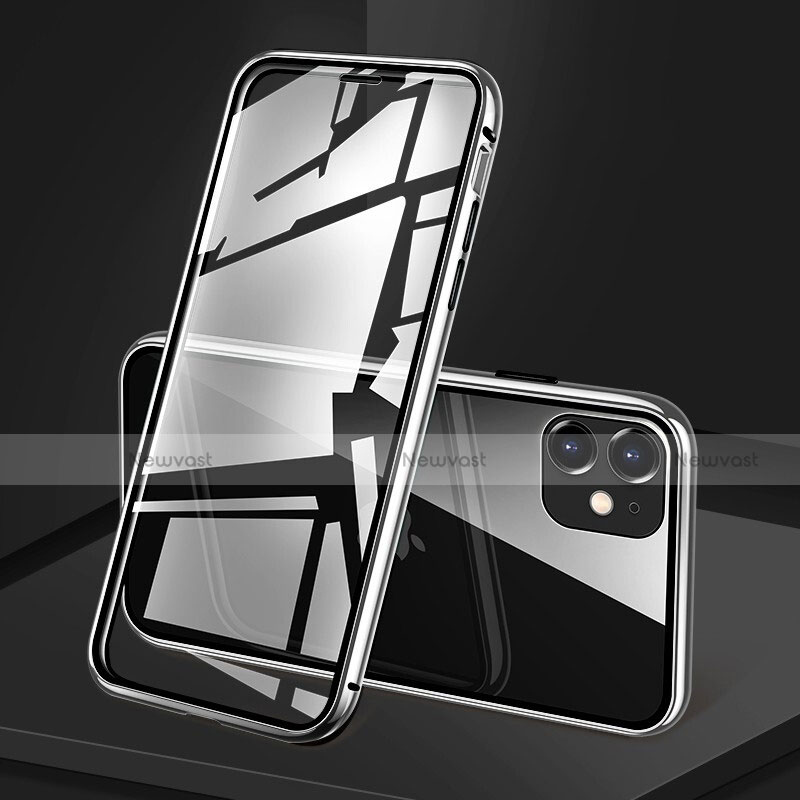 Luxury Aluminum Metal Frame Mirror Cover Case 360 Degrees T09 for Apple iPhone 11