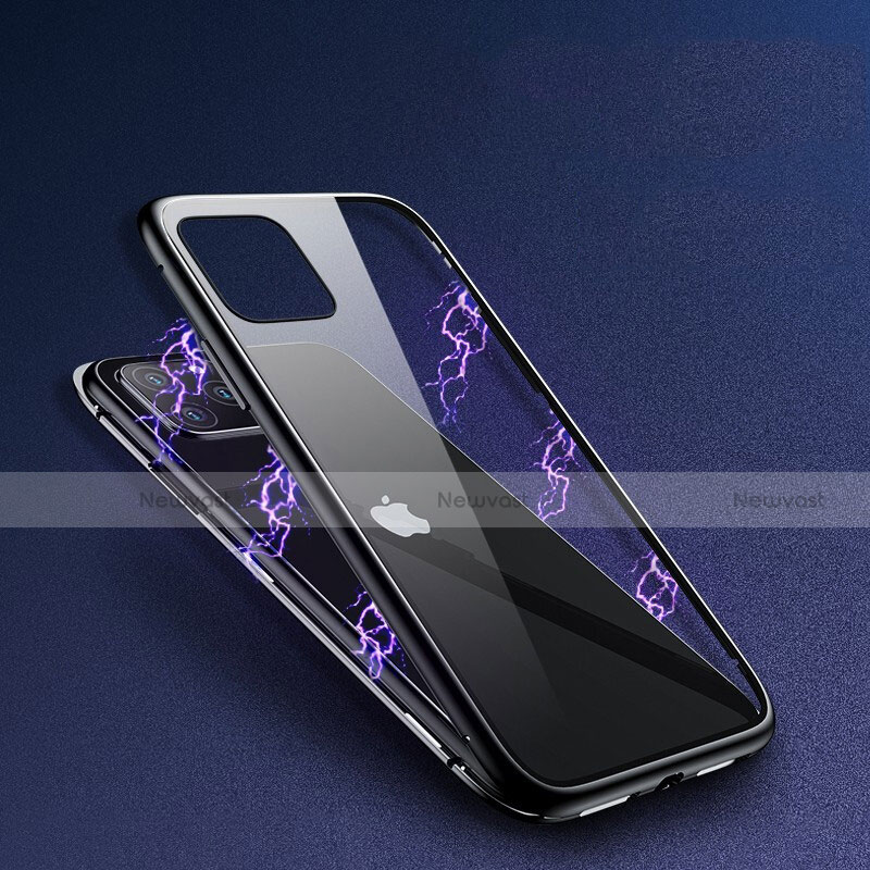 Luxury Aluminum Metal Frame Mirror Cover Case 360 Degrees T09 for Apple iPhone 11 Pro