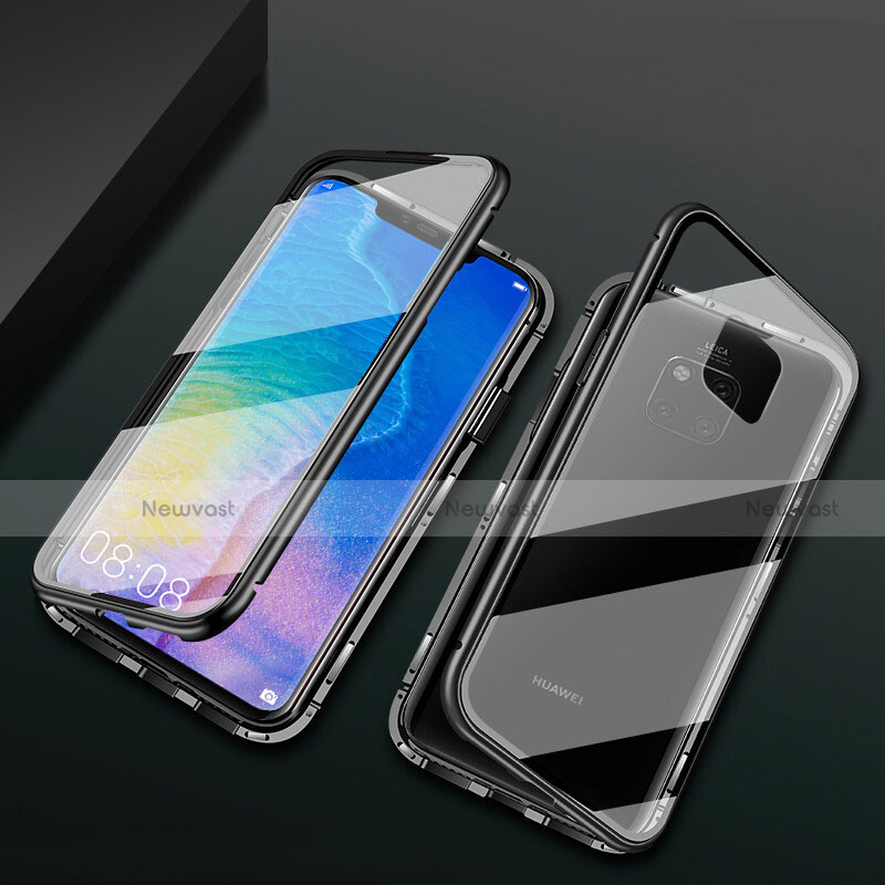 Luxury Aluminum Metal Frame Mirror Cover Case 360 Degrees T09 for Huawei Mate 20 Pro
