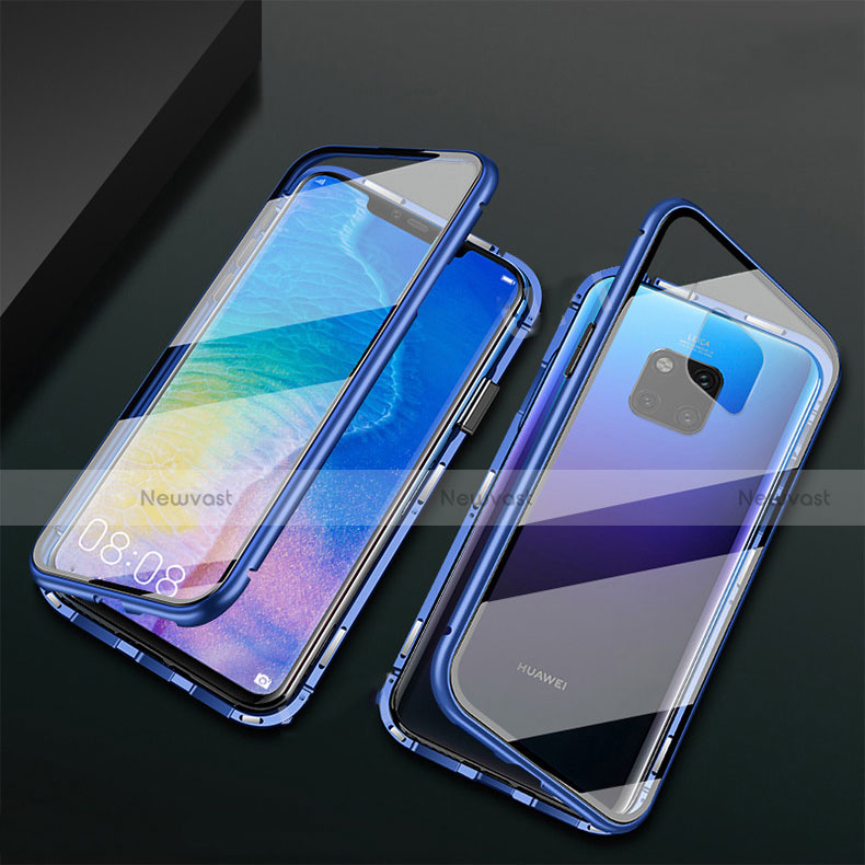 Luxury Aluminum Metal Frame Mirror Cover Case 360 Degrees T09 for Huawei Mate 20 Pro