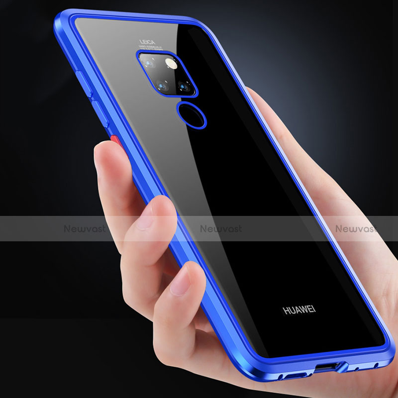 Luxury Aluminum Metal Frame Mirror Cover Case 360 Degrees T10 for Huawei Mate 20