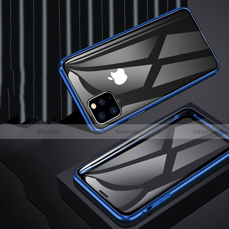 Luxury Aluminum Metal Frame Mirror Cover Case 360 Degrees T11 for Apple iPhone 11 Pro