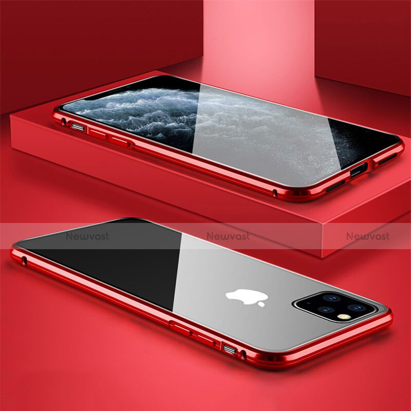 Luxury Aluminum Metal Frame Mirror Cover Case 360 Degrees T11 for Apple iPhone 11 Pro Max