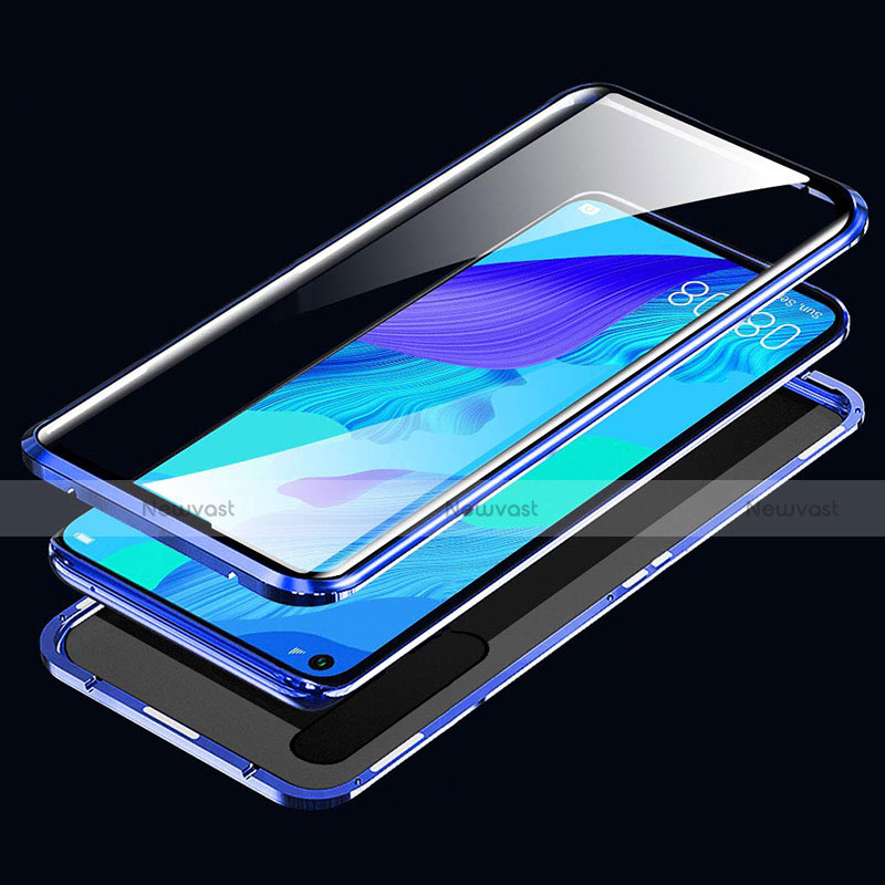 Luxury Aluminum Metal Frame Mirror Cover Case 360 Degrees T11 for Huawei Honor 20