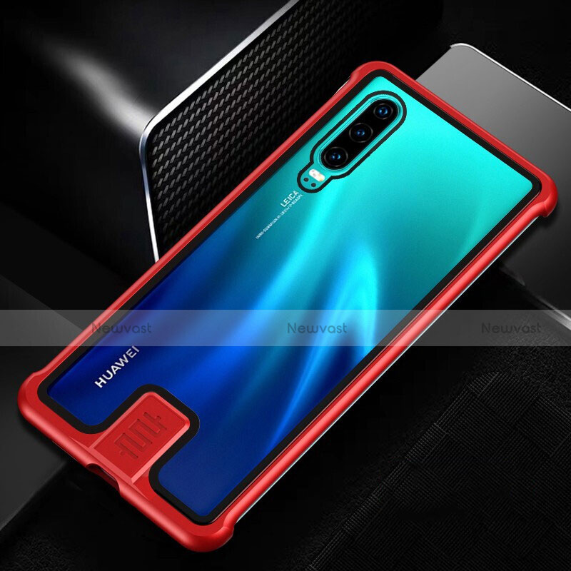 Luxury Aluminum Metal Frame Mirror Cover Case 360 Degrees T11 for Huawei P30