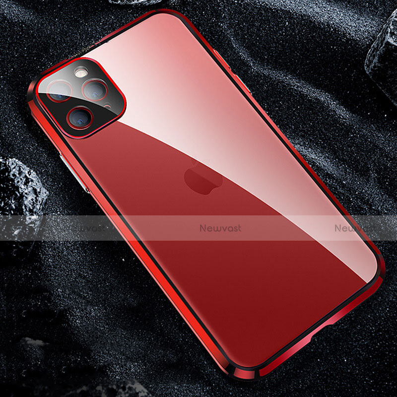 Luxury Aluminum Metal Frame Mirror Cover Case 360 Degrees T12 for Apple iPhone 11 Pro