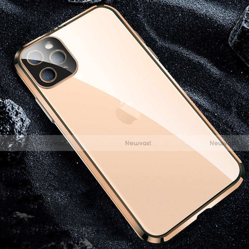 Luxury Aluminum Metal Frame Mirror Cover Case 360 Degrees T12 for Apple iPhone 11 Pro Max