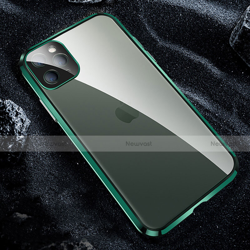 Luxury Aluminum Metal Frame Mirror Cover Case 360 Degrees T12 for Apple iPhone 11 Pro Max