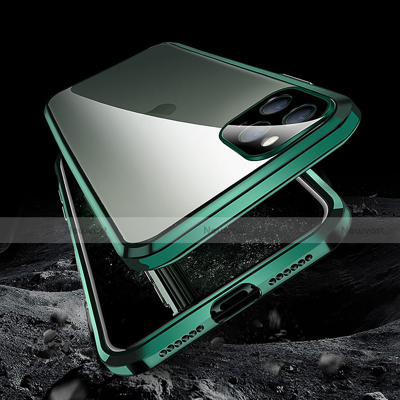 Luxury Aluminum Metal Frame Mirror Cover Case 360 Degrees T12 for Apple iPhone 11 Pro Max