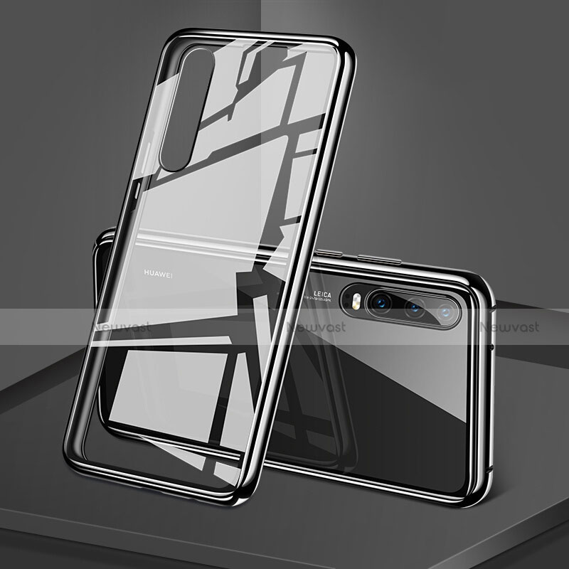 Luxury Aluminum Metal Frame Mirror Cover Case 360 Degrees T12 for Huawei P30