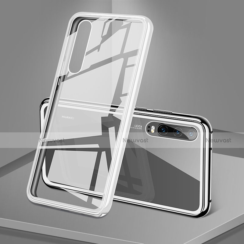 Luxury Aluminum Metal Frame Mirror Cover Case 360 Degrees T12 for Huawei P30