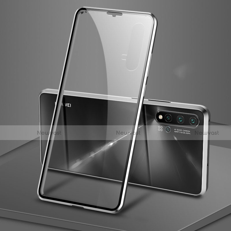 Luxury Aluminum Metal Frame Mirror Cover Case 360 Degrees T15 for Huawei Nova 5