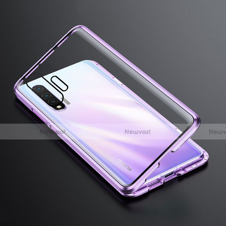 Luxury Aluminum Metal Frame Mirror Cover Case 360 Degrees Z01 for Huawei Nova 6 5G