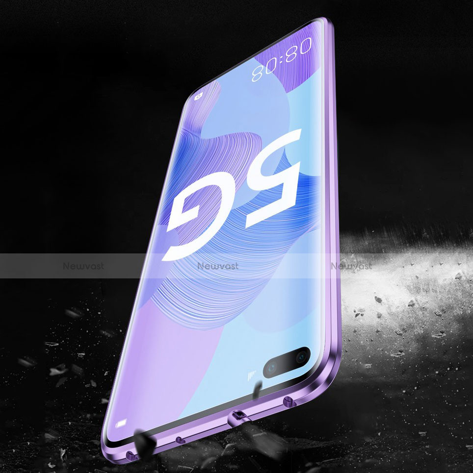 Luxury Aluminum Metal Frame Mirror Cover Case 360 Degrees Z01 for Huawei Nova 6 5G