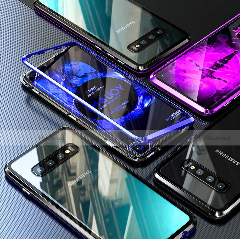 Luxury Aluminum Metal Frame Mirror Cover Case A01 for Samsung Galaxy S10 Plus