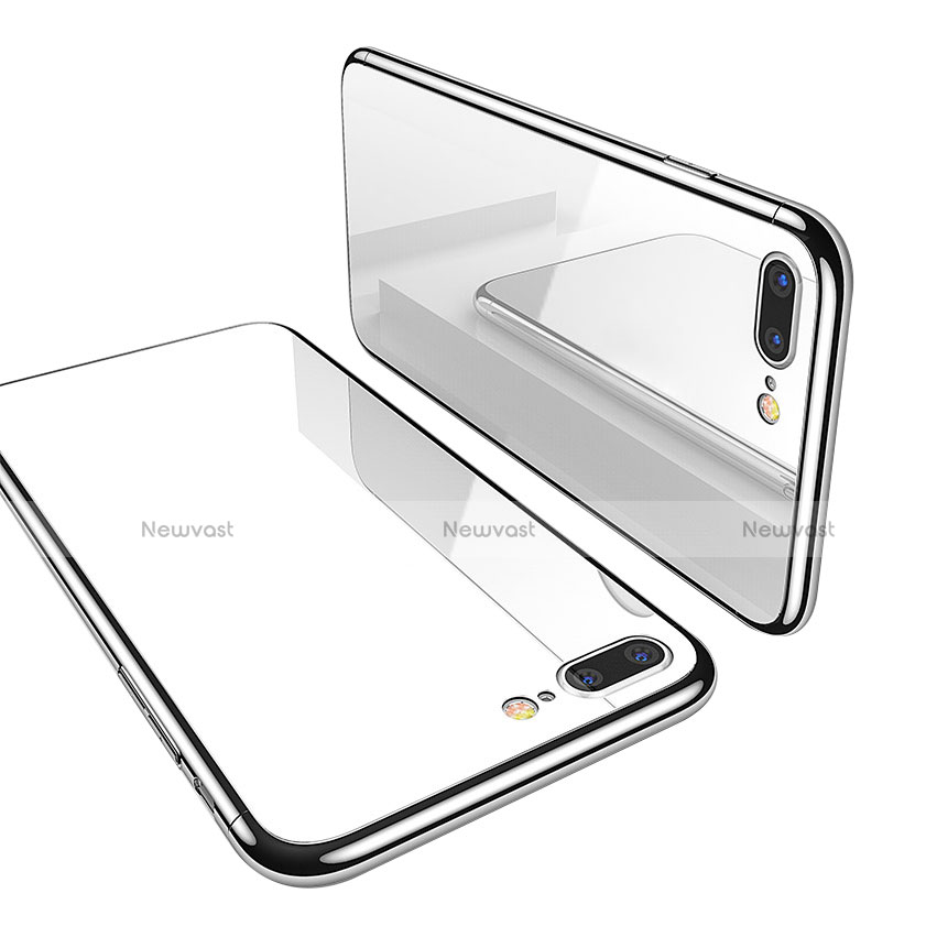Luxury Aluminum Metal Frame Mirror Cover Case for Apple iPhone 8 Plus