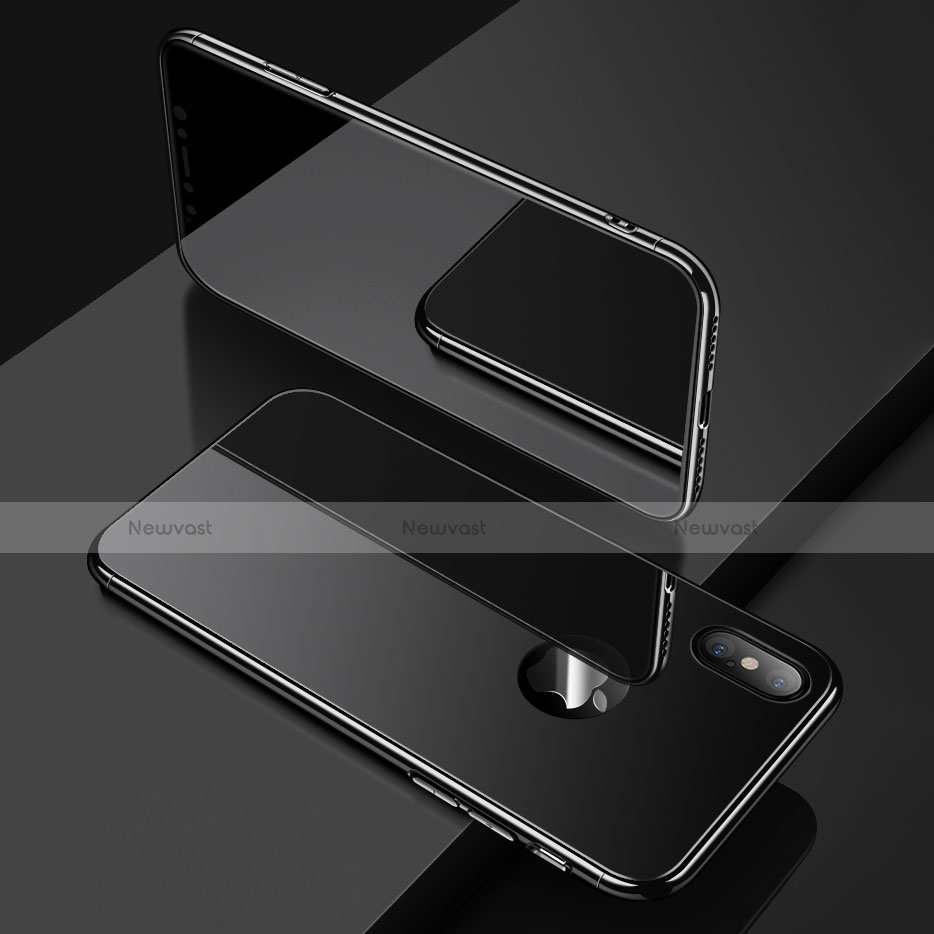 Luxury Aluminum Metal Frame Mirror Cover Case for Apple iPhone X