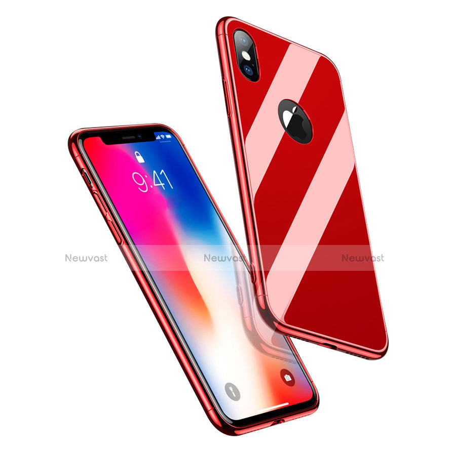 Luxury Aluminum Metal Frame Mirror Cover Case for Apple iPhone X