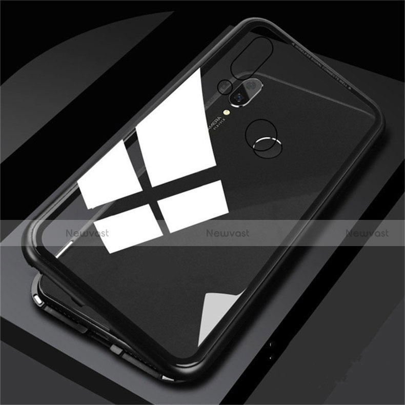 Luxury Aluminum Metal Frame Mirror Cover Case for Huawei Honor 8X Black