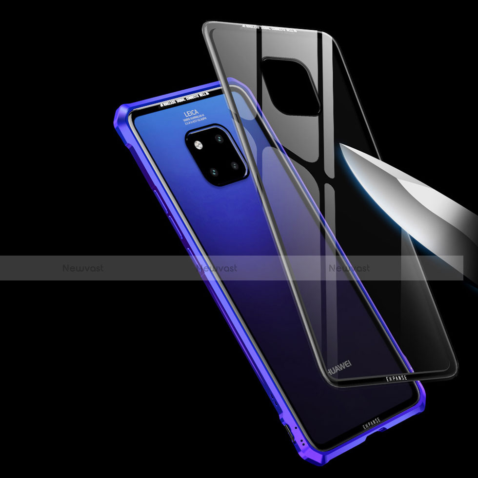 Luxury Aluminum Metal Frame Mirror Cover Case for Huawei Mate 20 X 5G