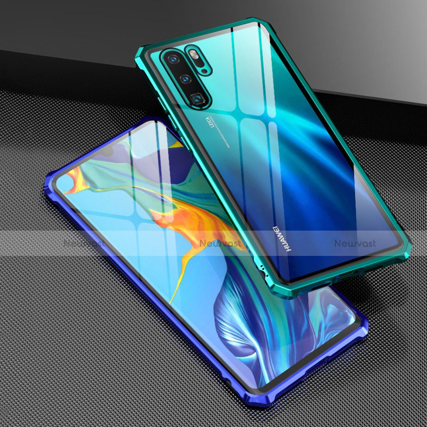 Luxury Aluminum Metal Frame Mirror Cover Case for Huawei P30 Pro