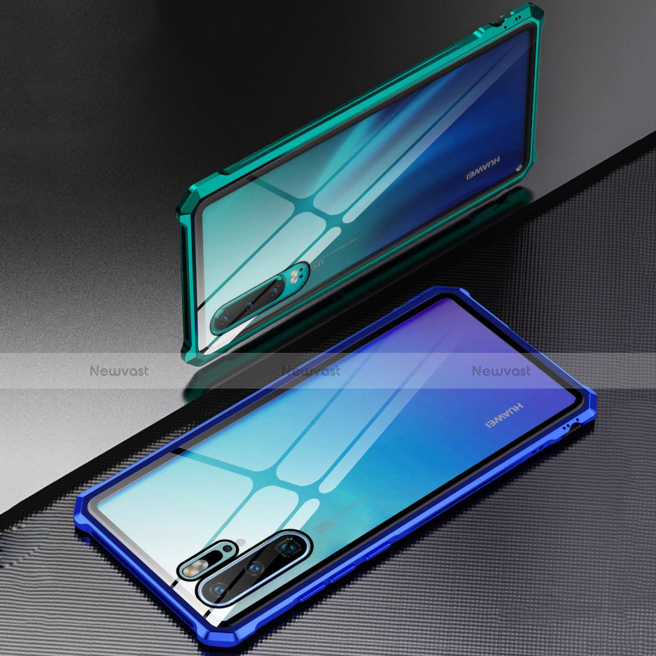 Luxury Aluminum Metal Frame Mirror Cover Case for Huawei P30 Pro