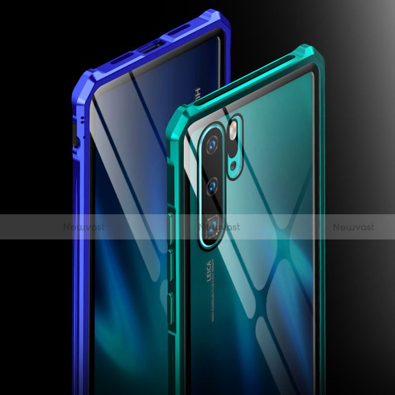 Luxury Aluminum Metal Frame Mirror Cover Case for Huawei P30 Pro New Edition