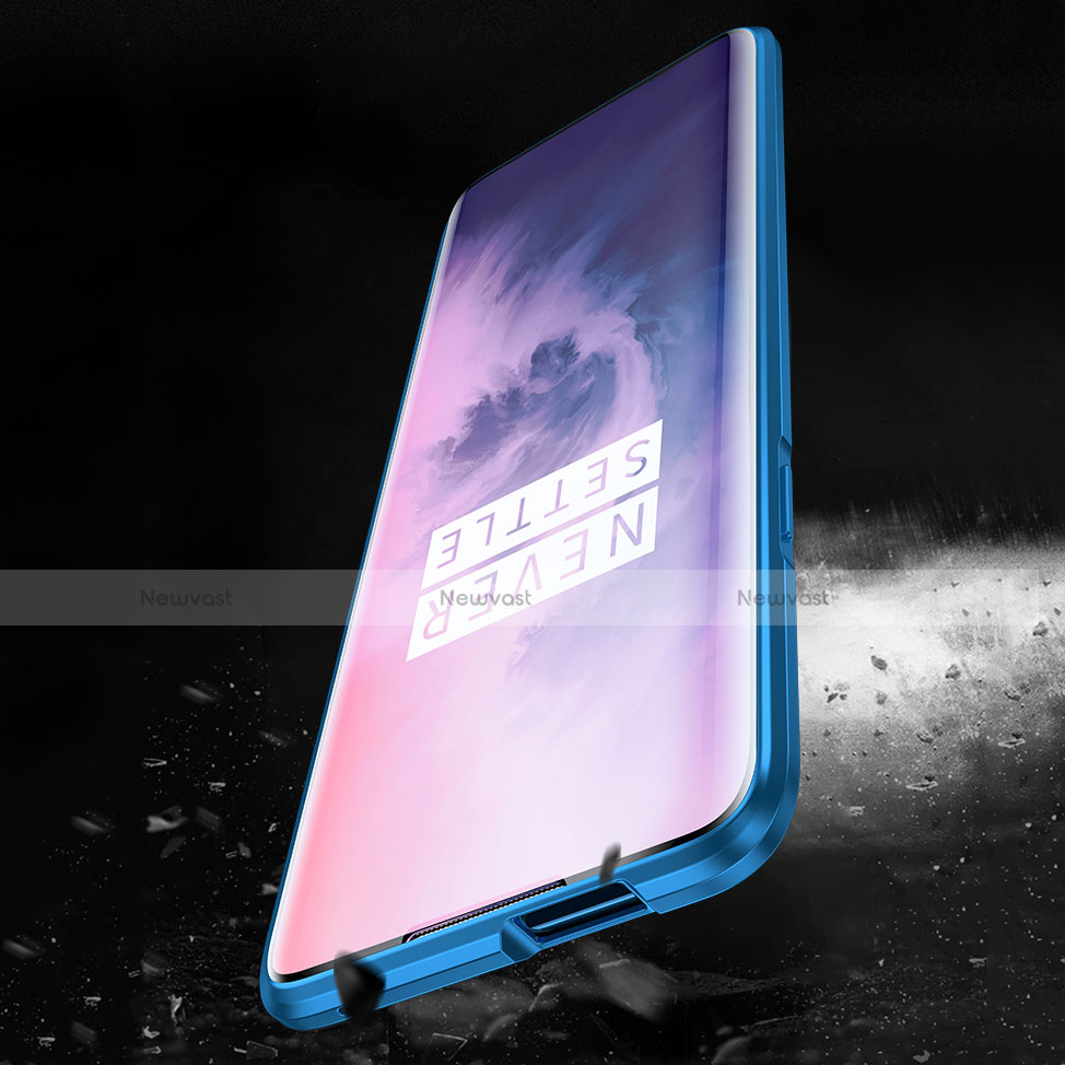 Luxury Aluminum Metal Frame Mirror Cover Case for OnePlus 7 Pro