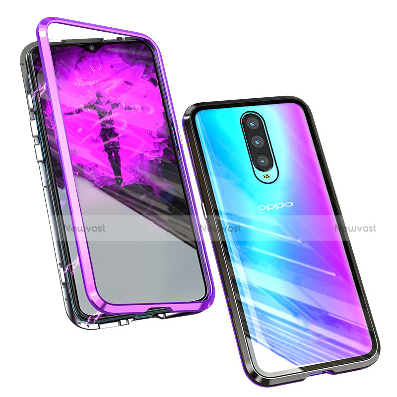 Luxury Aluminum Metal Frame Mirror Cover Case for Oppo R17 Pro