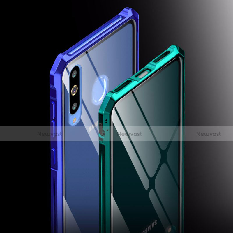 Luxury Aluminum Metal Frame Mirror Cover Case for Samsung Galaxy A8s SM-G8870