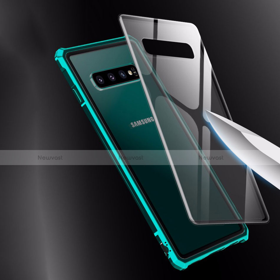 Luxury Aluminum Metal Frame Mirror Cover Case for Samsung Galaxy S10 Plus