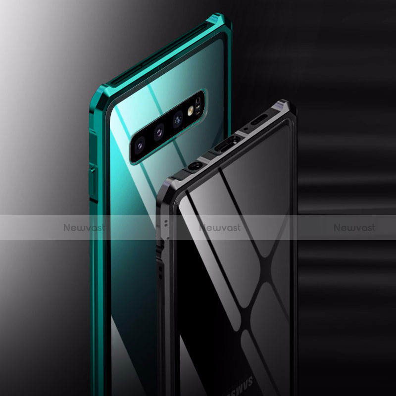 Luxury Aluminum Metal Frame Mirror Cover Case for Samsung Galaxy S10 Plus