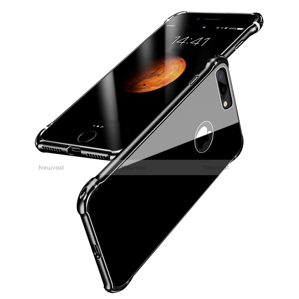 Luxury Aluminum Metal Frame Mirror Cover Case M01 for Apple iPhone 8 Plus