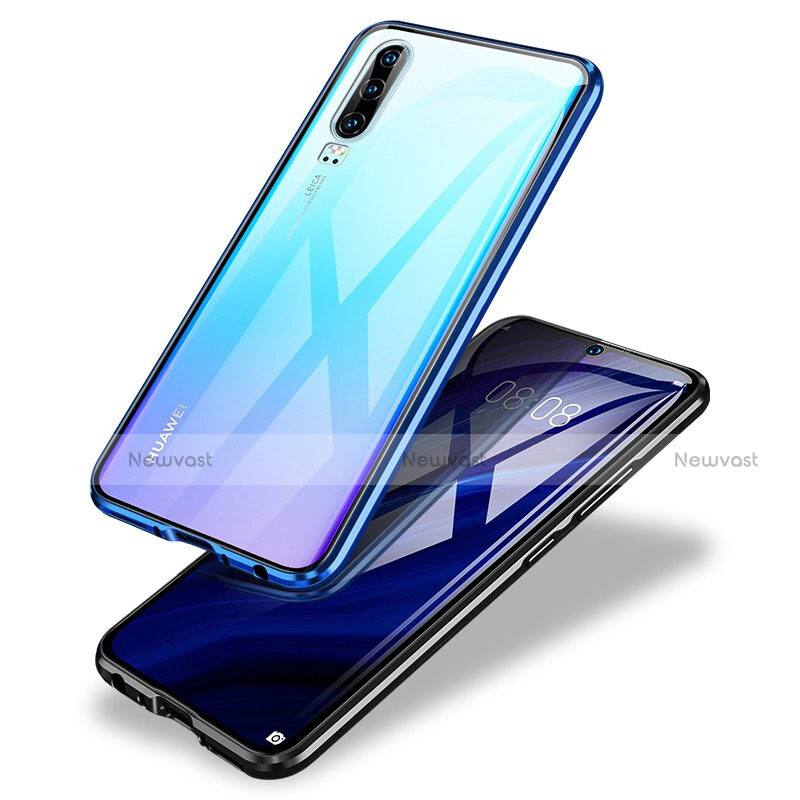 Luxury Aluminum Metal Frame Mirror Cover Case M02 for Huawei P30