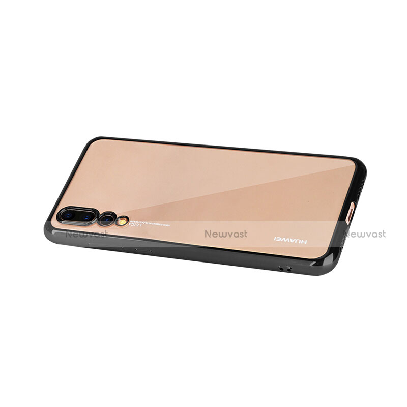 Luxury Aluminum Metal Frame Mirror Cover Case M04 for Huawei P20 Pro