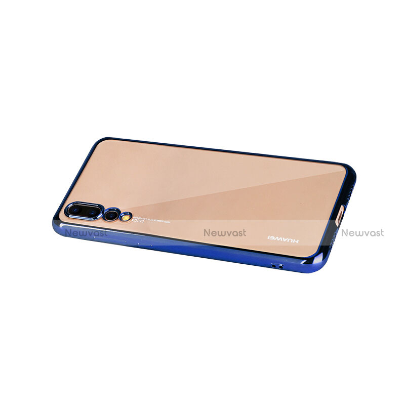Luxury Aluminum Metal Frame Mirror Cover Case M04 for Huawei P20 Pro