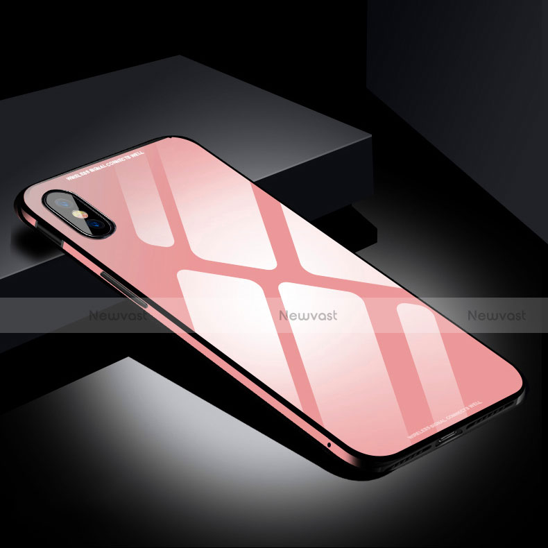 Luxury Aluminum Metal Frame Mirror Cover Case S01 for Apple iPhone Xs