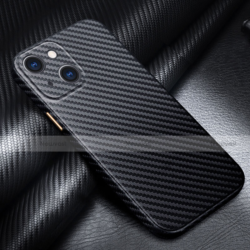 Luxury Carbon Fiber Twill Soft Case Cover for Apple iPhone 13 Mini