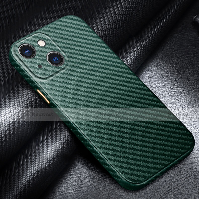 Luxury Carbon Fiber Twill Soft Case Cover for Apple iPhone 13 Mini