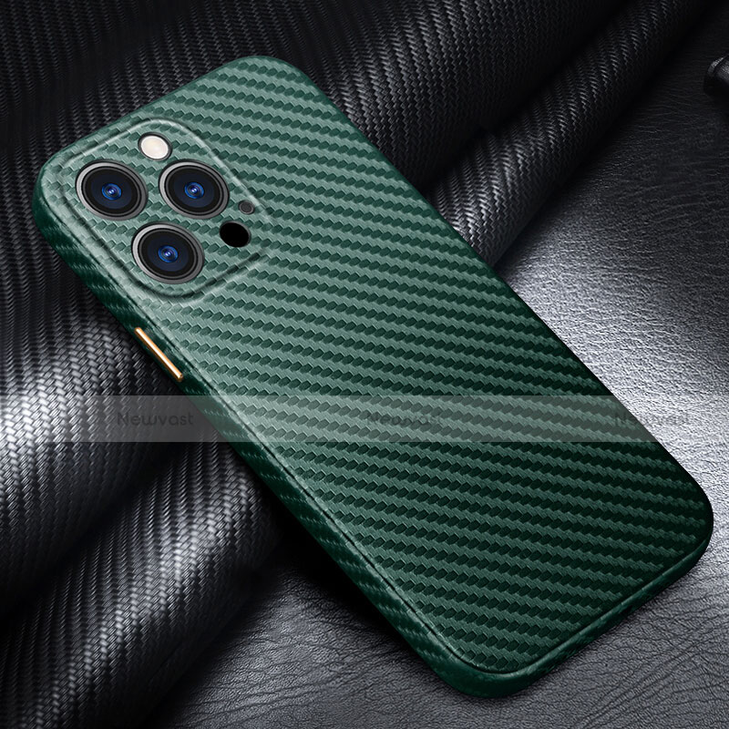 Luxury Carbon Fiber Twill Soft Case Cover for Apple iPhone 13 Pro