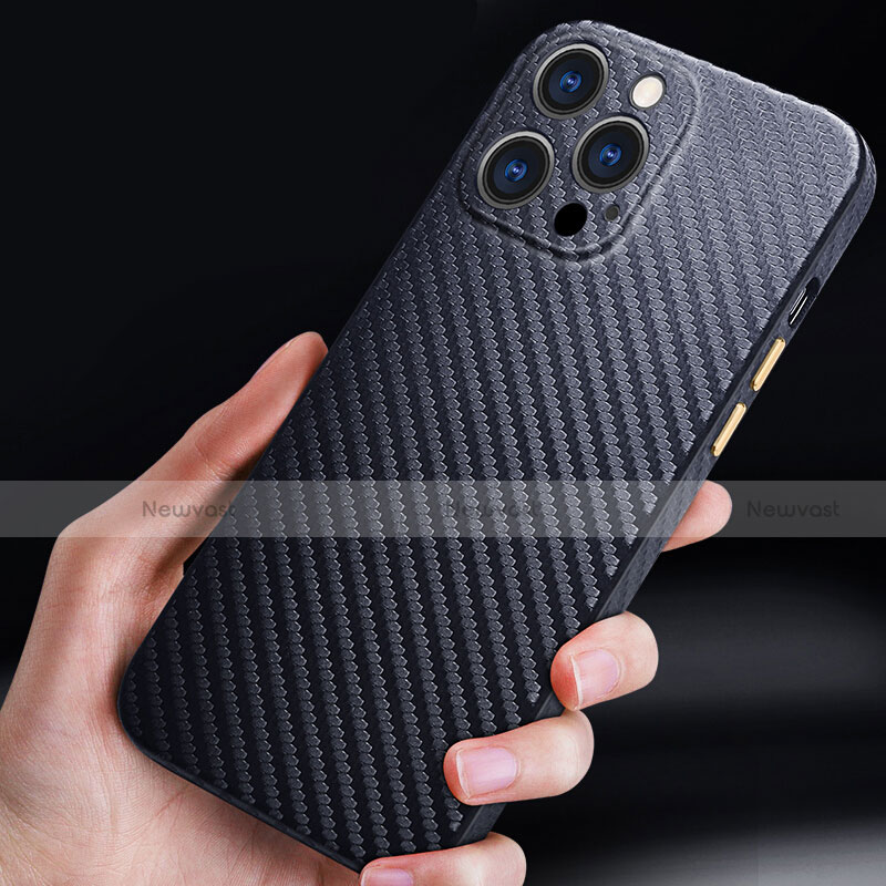 Luxury Carbon Fiber Twill Soft Case Cover for Apple iPhone 13 Pro
