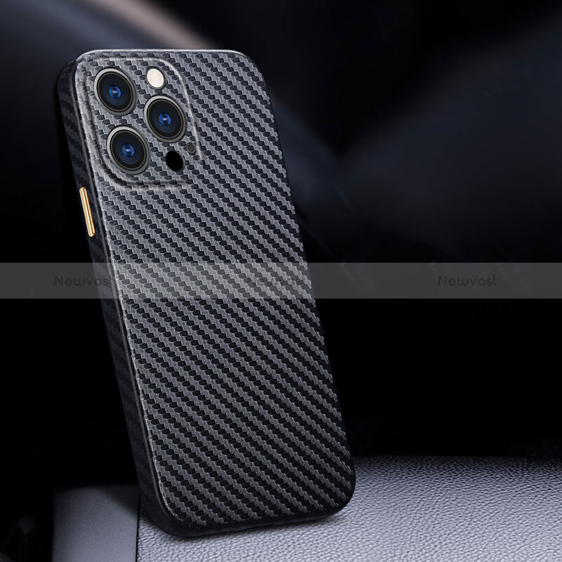 Luxury Carbon Fiber Twill Soft Case Cover for Apple iPhone 14 Pro
