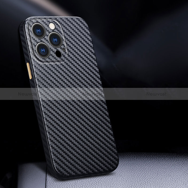 Luxury Carbon Fiber Twill Soft Case Cover for Apple iPhone 14 Pro Max