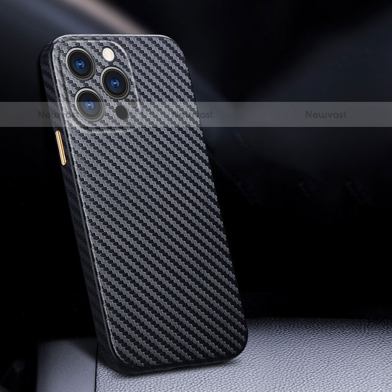 Luxury Carbon Fiber Twill Soft Case Cover for Apple iPhone 15 Pro