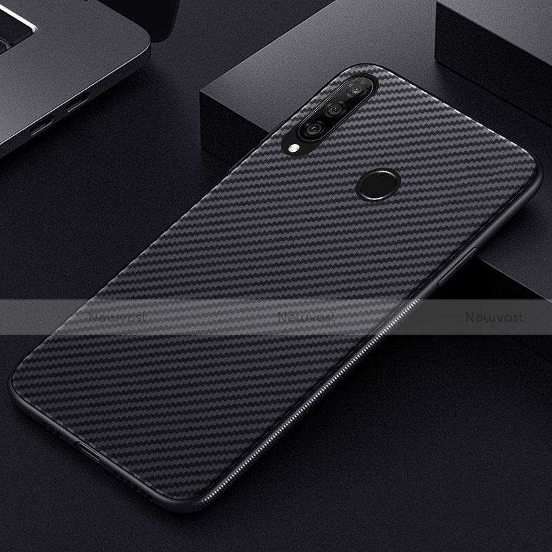 Luxury Carbon Fiber Twill Soft Case T01 for Huawei Honor 20 Lite Black