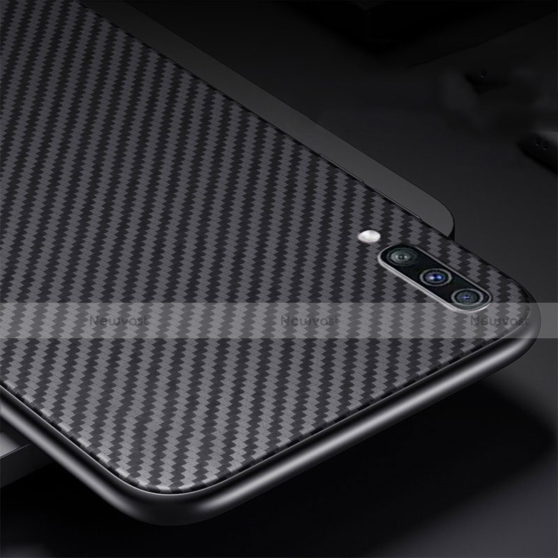 Luxury Carbon Fiber Twill Soft Case T01 for Samsung Galaxy A90 5G Black