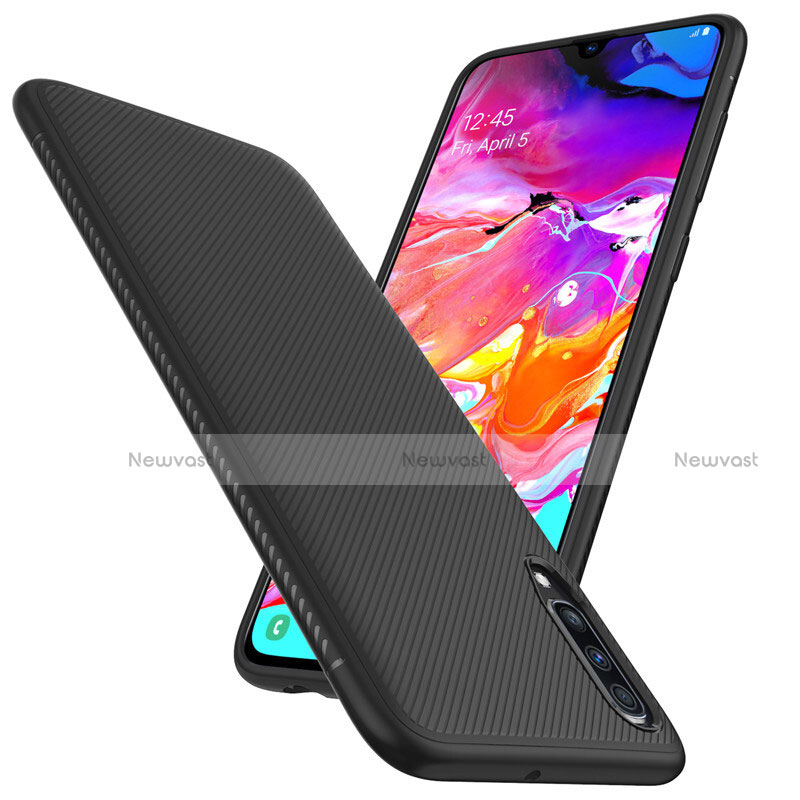 Luxury Carbon Fiber Twill Soft Case T02 for Samsung Galaxy A90 5G