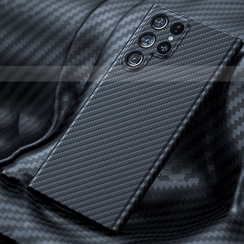 Luxury Carbon Fiber Twill Soft Case T02 for Samsung Galaxy S21 Ultra 5G