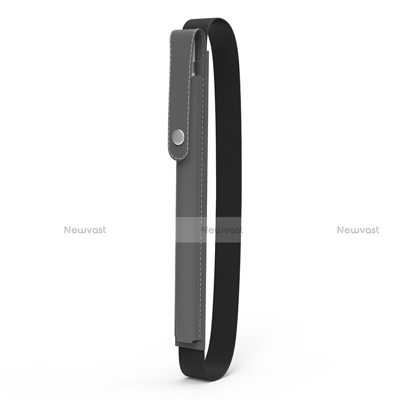 Luxury Leather Holder Elastic Detachable Cover for Apple Pencil Apple iPad Pro 9.7 Gray